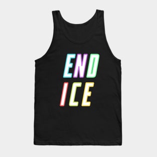 end ice abolish ice colorful design Tank Top